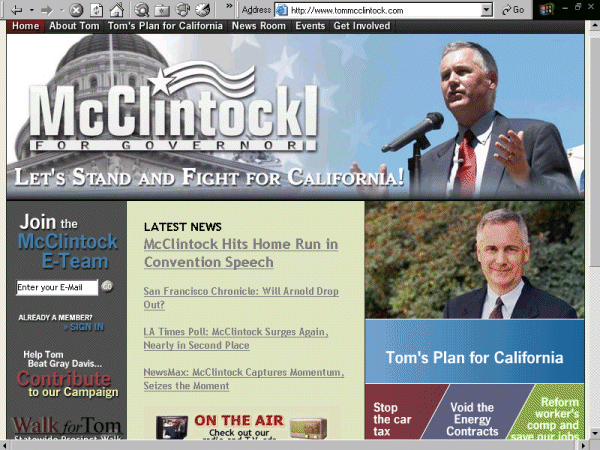 Homepage www.tommcclintock.com